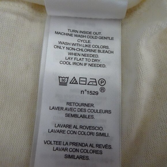 Ralph Lauren Top Women's Plus Size 2X Ivory Linen Blend Ruffled Neck - Picture 8 of 8